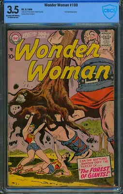 Buy Wonder Woman #100 (1958) ⭐ CBCS 3.5 ⭐ 100th Anniversary! Silver Age DC Comic • 221.33£
