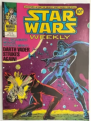 Buy Star Wars Weekly, Vintage UK Marvel Comic  No.46 • 2.45£