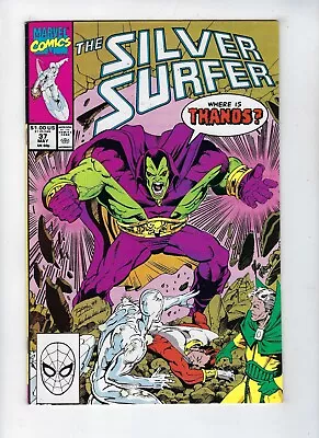 Buy SILVER SURFER Vol.3 # 37 (Where Is Thanos, Drax The Destroyer App. MAY 1990) VF- • 4.95£