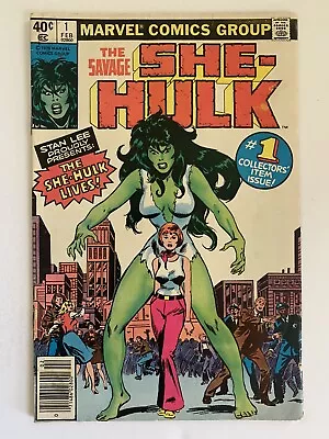 Buy Savage She-hulk #1 5.0 Vg/fn 1980 Newsstand 1st Appearance Of She-hulk Marvel • 52.02£