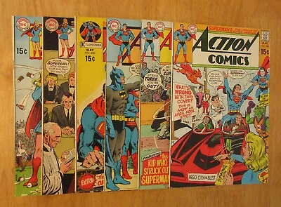 Buy Lot Of *6* 1970-71 SUPERMAN+! (4) ACTION COMICS ≈ #388-400 + ADVENTURE #383, 393 • 27.14£