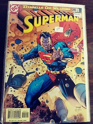 Buy Superman 205 Vf [jim Lee Cover] Dc Pa13-197 • 6.21£