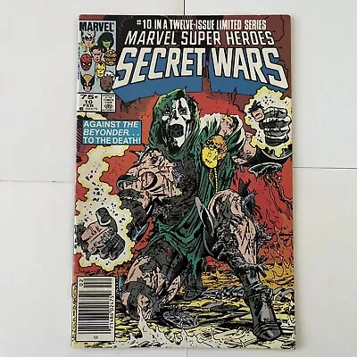 Buy Marvel Super-Heroes Secret Wars #10 Newsstand Variant Marvel 1985 Doom Cover🔑🔥 • 11.64£