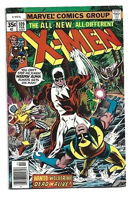 Buy Uncanny X-Men #109, VG- 3.5, 1st App Vindicator/James Hudson; Wolverine • 69.89£