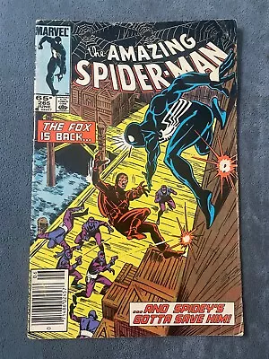 Buy Amazing Spider-Man #265 Newsstand 1985 Marvel Comics Key Issue Silver Sable VG- • 17.64£