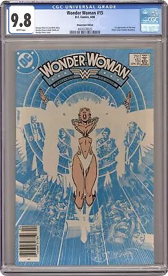 Buy Wonder Woman #15N CGC 9.8 Newsstand 1988 4428338025 • 229.10£