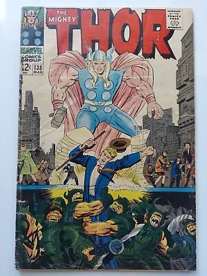 Buy Thor 138 1st Orikal & More! Stan Lee & Jack Kirby! Marvel 1967! • 11.65£