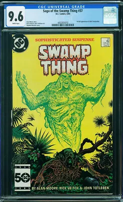 Buy Saga Of The Swamp Thing #37 CGC 9.6 1985 1st John Constantine! WP! N10 410 Cm Pr • 578.57£