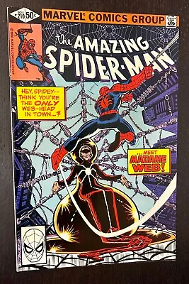 Buy AMAZING SPIDER MAN #210 (Marvel Comics 1980) -- 1st Appearance MADAME WEB -- NM- • 69.89£