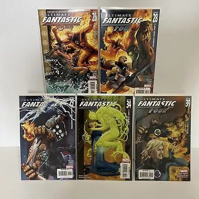 Buy Ultimate Fantastic Four #26, #28, #29, #34, #39 Marvel Comics Bagged & Boarded • 14.95£