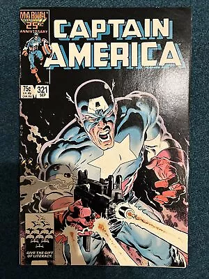 Buy Captain America #321 Classic Mike Zeck Cover! Marvel 1986 • 7.76£