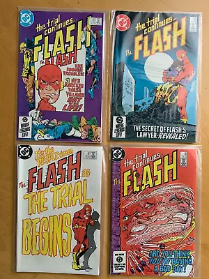 Buy The Flash #s340-347 DC Comics 1984 TRIAL Of The FLASH Complete 8 Issue Story Arc • 44.99£