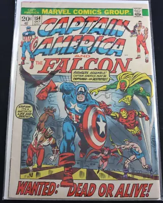 Buy Captain America & Falcon 154 1st Full Jack Monroe VG+ Comic • 10.33£