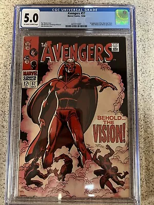 Buy Avengers #57 Marvel 1968 CGC 5.0 • 213.57£