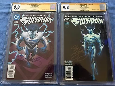 Buy Superman #123 Reg And GITD Set - DC - CGC SS 9.8 NM/MT - Signed By Dan Jurgens • 330.05£