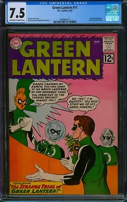 Buy GREEN LANTERN #11 (DC 1962) 🌟 CGC 7.5 🌟 Sinestro Appearance! Silver Age Comic • 193.38£