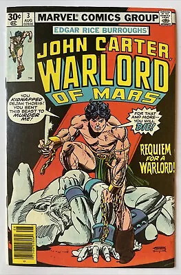 Buy John Carter Warlord Of Mars #3 • Gil Kane Cover! (Marvel 1977) Bronze Age! • 2.32£