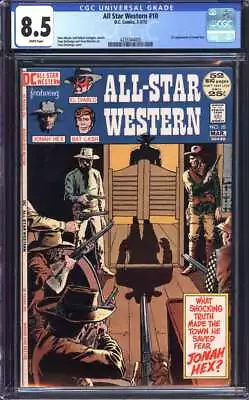 Buy All Star Western #10 Cgc 8.5 White Pages // 1st Appearance Jonah Hex 1972 • 512.56£