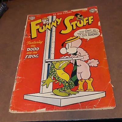 Buy Funny Stuff 61 Dc Comics 1951 Golden Age Dodo And Frog Funny Animal Batman 65 Ad • 17.08£