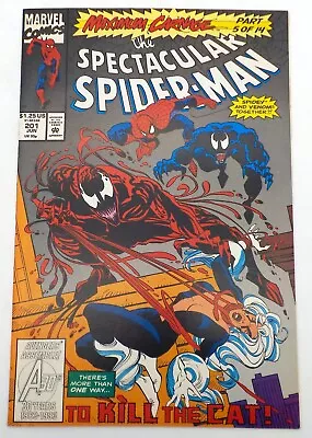Buy THE SPECTACULAR SPIDER-MAN #201 Marvel Comics 1993 Carnage NM/M • 7.76£