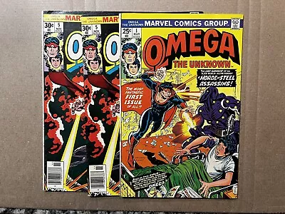 Buy Omega The Unknown #1, 5 (x2) 1976 Hannigan & Sinnott USA • 5.82£