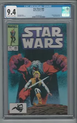 Buy Star Wars #89 CGC 9.4 NM Marvel 11/84 Marvel Comics Blackart Braxas Mary Raggold • 46.60£