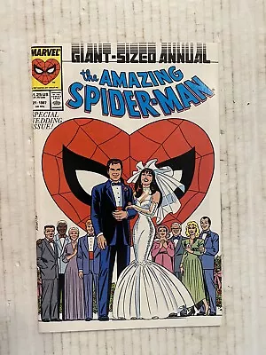 Buy The Amazing Spider-Man #21 Marvel 1987 Special Wedding Issue Giant Sized Annual • 23.18£