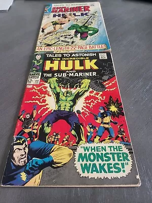 Buy 2 Pack Tales To Astonish Sub Mariner And The Incredible Hulk 100 And #99 • 23.29£