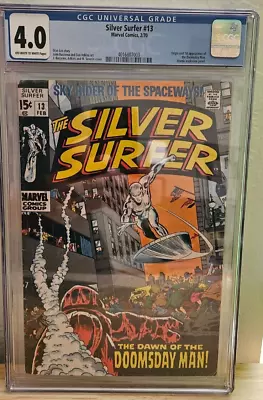 Buy Silver Surfer #13 (1970) 4.0 CGC DOOMSDAY Man 1st Appearance - FREE SHIPPING • 66.01£