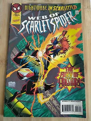 Buy Stan Lee Scarlet Spider Comic Jan No #3 MARVEL Vintage Magazine 1995 • 5£