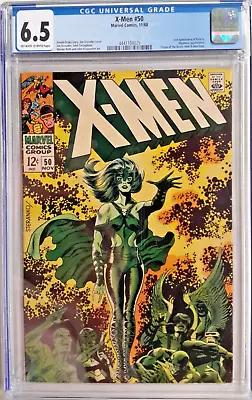 Buy 🔥uncanny X-men #50 Cgc 6.5*1968 Marvel*polaris Cover*silver Age Key*steranko*44 • 271.81£