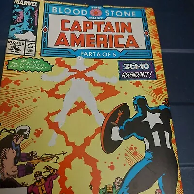 Buy Captain America #362 1989 KEY 1st Cover And Full APP. Of Crossbones Marvel VF+ • 6.22£