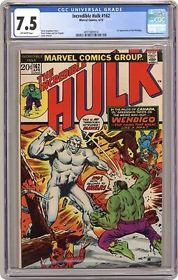 Buy Incredible Hulk #162 CGC 7.5 1973 4077685010 • 128.14£