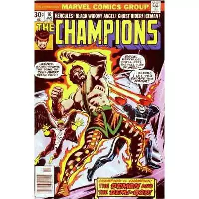 Buy Champions #10  - 1975 Series Marvel Comics Fine Minus Full Description Below [l^ • 4.29£