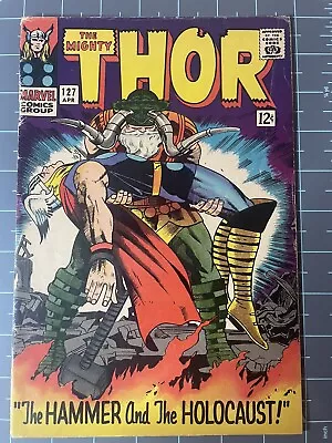 Buy Thor #127 1st Appearance Pluto, Hippolyta, Midgard Serpent, Volla Marvel 1966 • 32.61£