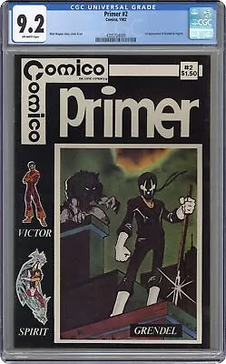Buy Primer #2 CGC 9.2 1982 4205724009 1st App. Grendel • 714.48£