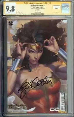 Buy Wonder Woman #1 SS CGC 9.8 Auto Lynda Carter Signature Artgerm Variant • 540.71£