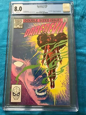 Buy Daredevil #190 - Marvel - CGC 8.0 - Frank Miller Story And Art • 42.78£