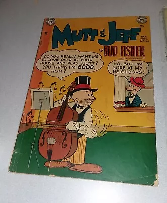 Buy MUTT & JEFF #54 Dc Comics 1951 Golden Age Bud Fisher Art Kellogs Ad Vintage  • 13.66£