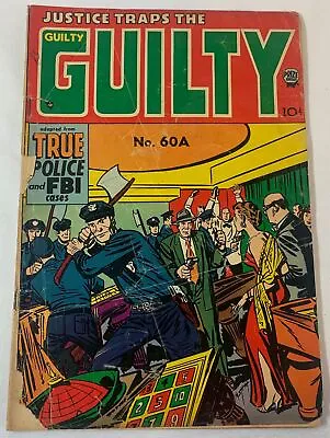 Buy 1954 Prize JUSTICE TRAPS THE GUILTY #60A ~ No Back Cover • 7.73£