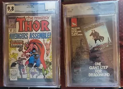 Buy The Mighty Thor #390 CGC Graded 9.8 / Marvel Universe Avengers 1991 PSA Graded 6 • 205.80£