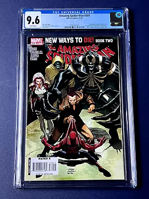 Buy Amazing Spider-Man #569 CGC 9.6 NM+ Eddie Brock Becomes Anti-Venom White Pages • 62.12£
