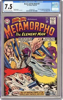 Buy Brave And The Bold #57 CGC 7.5 1965 3742561019 1st App. Metamorpho • 454.32£