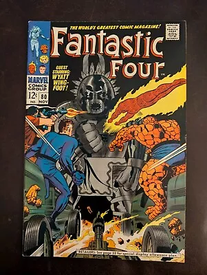 Buy Fantastic Four #80 - FN+ OWP - 1st App Of Tomazooma - Jack Kirby Stan Lee 1968 • 31.06£
