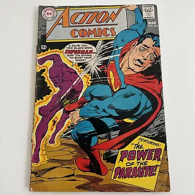 Buy Action Comics # 361 | PARASITE ! SUPERMAN & SUPERGIRL ! DC Comics 1968 Low Grade • 3.88£