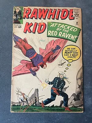 Buy Rawhide Kid #38 1963 Marvel Comic Book Key Issue Red Raven Western Jack Kirby GD • 22.96£