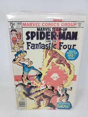 Buy MARVEL TEAM-UP #100 1980 Marvel 7.0 Newsstand 1ST APP & ORIGIN KARMA Spider-Man • 5.28£