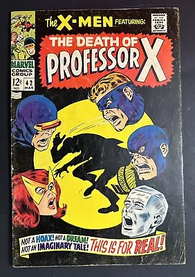 Buy Uncanny X-Men #42 - Death Of Prof X - Origin Of Cyclops - Marvel Comics 1968! • 45.04£