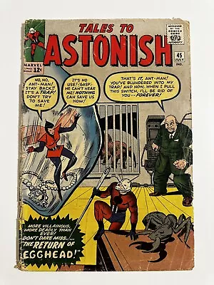 Buy Tales To Astonish #45 Kirby Stan Lee Early Ditko Egghead Appear Ant-Man And Wasp • 31.06£