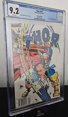 Buy THOR #337 NEWSSTAND Key 1st BETA RAY BILL CGC 9.2 NM- 1983 Marvel Comics • 121.93£